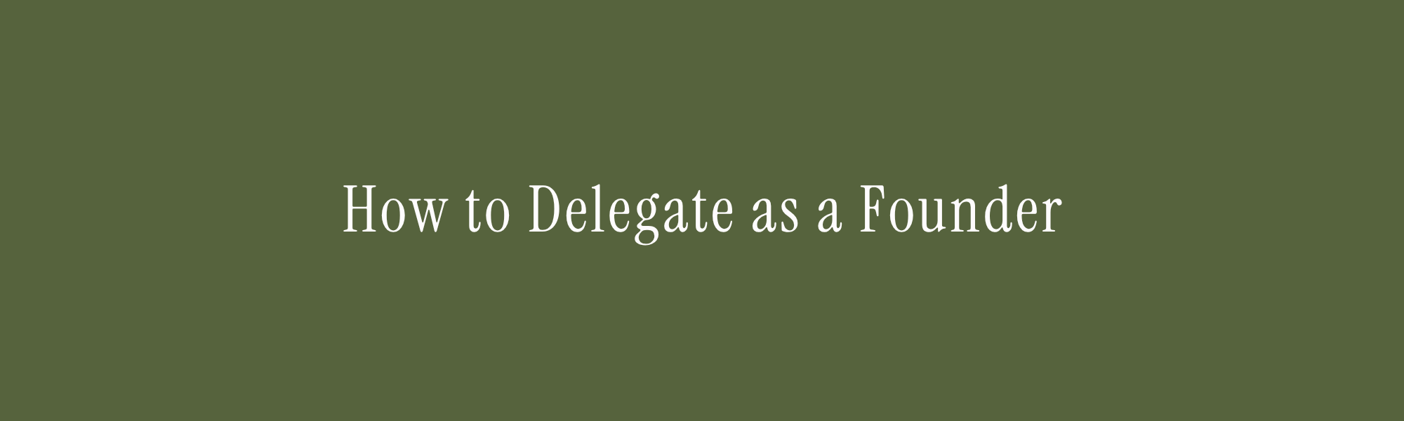header blog – delegate how to delegate as a founder strategic framework small business